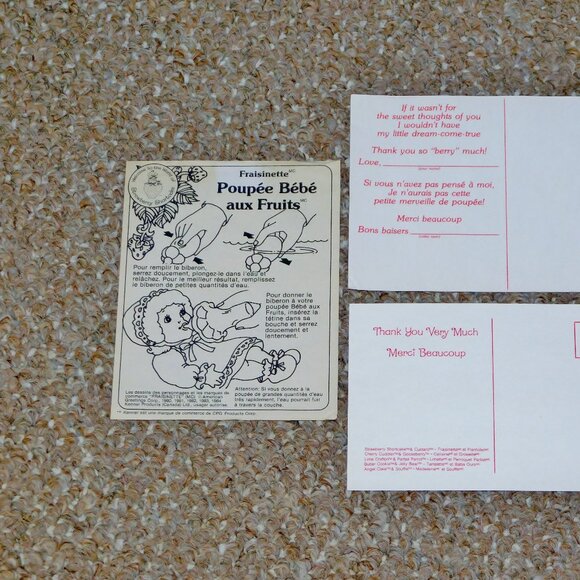 1984 Kenner Strawberry Shortcake Berry Baby Blueberry Muffin Complete in Box - Picture 7 of 14